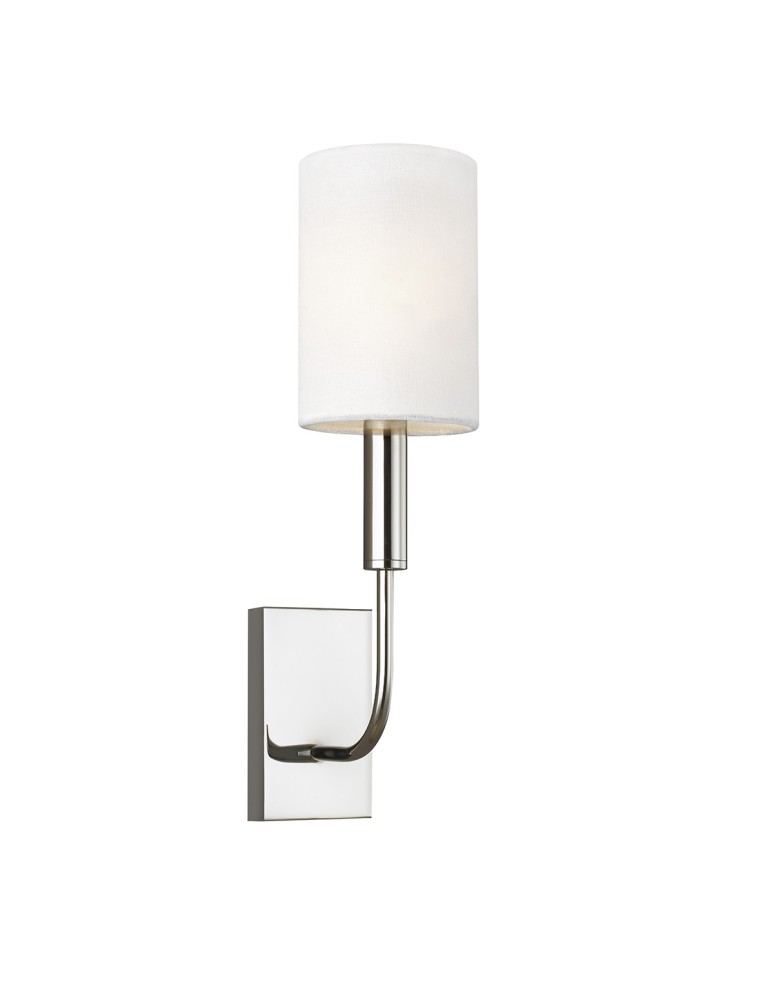 Wall lamps with lampshade - Elstead BRIANNA Wall lamp E14 1x60W Nickel FE-BRIANNA1-PN - product kolory-swiatla.pl 1