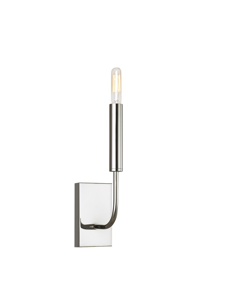 Wall lamps with lampshade - Elstead BRIANNA Wall lamp E14 1x60W Nickel FE-BRIANNA1-PN - product kolory-swiatla.pl 2