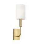 Wall lamps with lampshade - Elstead BRIANNA Wall lamp E14 1x60W Brass FE-BRIANNA1-BB - product 1