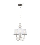 Chandelier with lampshade - Elstead AVELINE Chandelier E14 3x60W Steel FE-AVELINE3 - product 1