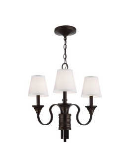 Elstead ARBOR CREEK 3x60W Brown E14 Chandelier FE-ARBOR-CREEK3.