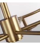 Glass sphere chandelier - Elstead APOLLO Chandelier G9 5x3W Brass FE-APOLLO5-BB - product 2