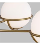 Glass sphere chandelier - Elstead APOLLO Chandelier G9 5x3W Brass FE-APOLLO5-BB - product 3