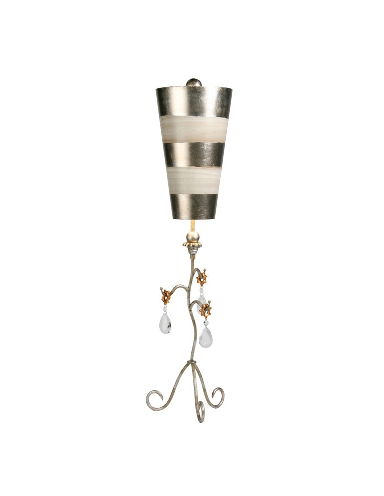 Table lamps - Elstead TIVOLI Table Lamp E27 1x60W Silver/Cream FB-TIVOLI-TL-SV - product kolory-swiatla.pl 1