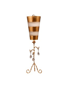 Elstead TIVOLI Table Lamp E27 1x60W Gold/Cream FB-TIVOLI-TL-GD