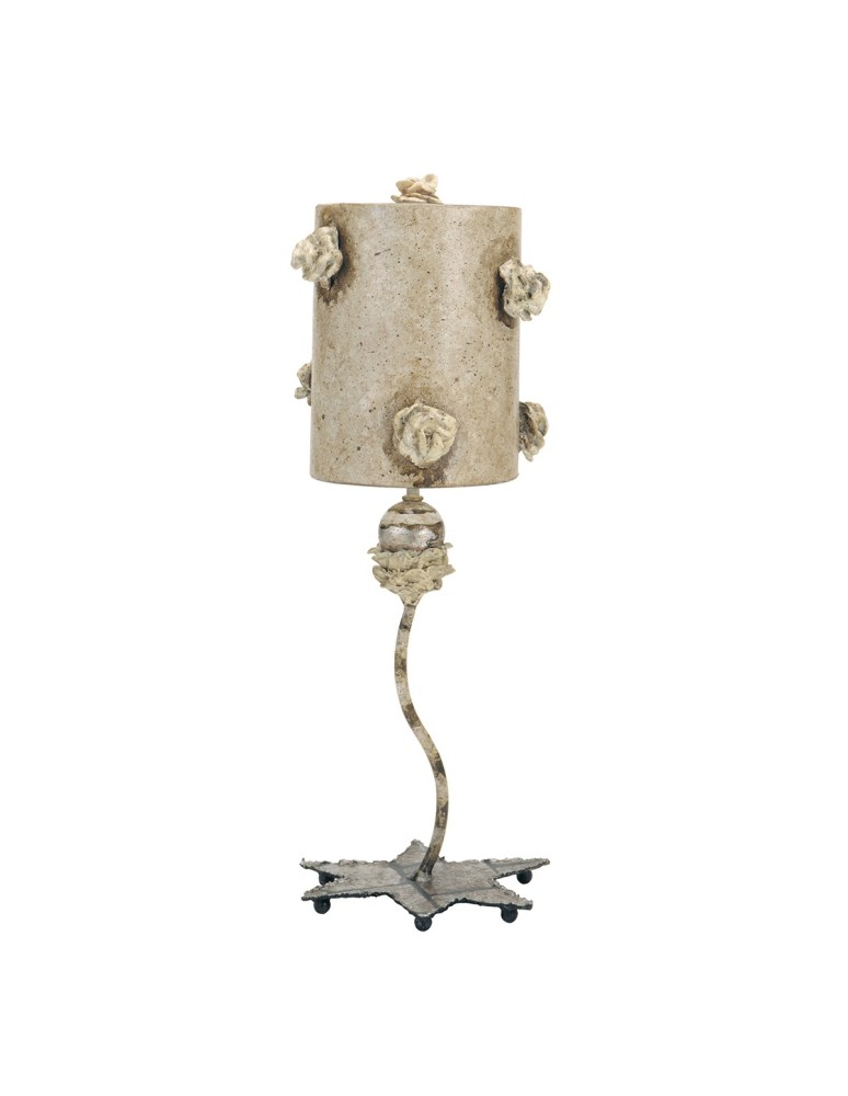 Table lamps - Elstead LA FLEURETTE Table Lamp E27 1x60W Cream/Gold FB-LA-FLEURETTE - product kolory-swiatla.pl 1
