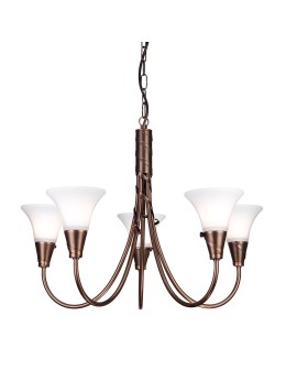 Elstead EMILY Żyrandol E14 5x60W Miedziany EM5-COPPER