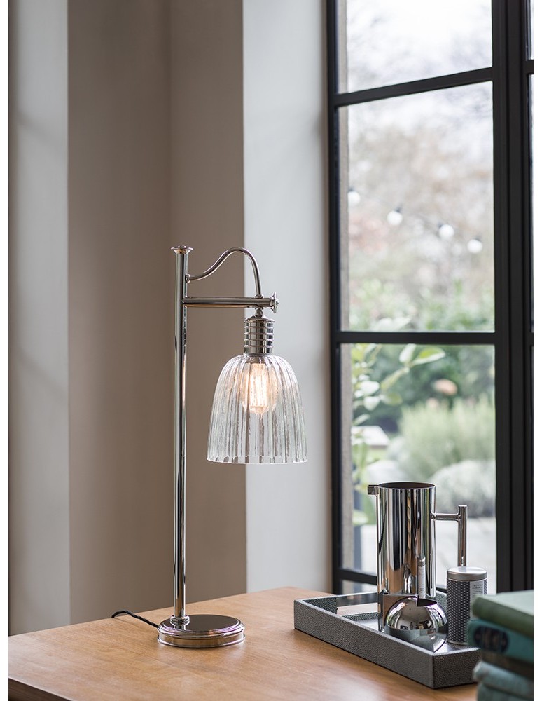 Loft table lamps - industrial - Elstead DOUILLE Table Lamp E27 1x60W Nickel DOUILLE-TL-PN - product kolory-swiatla.pl 3