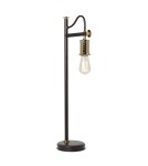Loft table lamps - industrial - Elstead DOUILLE E27 Table Lamp 1x60W Black/Brass DOUILLE-TL-BPB - product 1