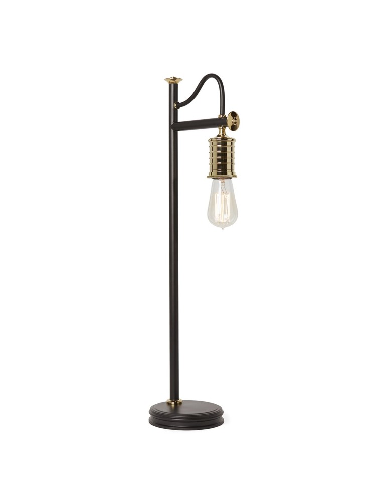 Loft table lamps - industrial - Elstead DOUILLE E27 Table Lamp 1x60W Black/Brass DOUILLE-TL-BPB - product kolory-swiatla.pl 1