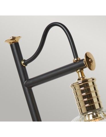 Elstead DOUILLE Lampa Stołowa E27 1x60W Czarny/Mosiądz DOUILLE-TL-BPB - produkt 2