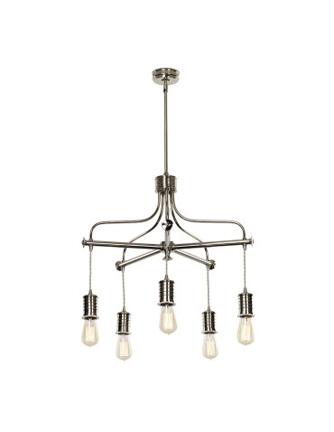 Elstead DOUILLE E27 5x60W Nickel Chandelier DOUILLE5-PN