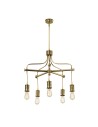 Elstead DOUILLE E27 5x60W Antique Brass Chandelier DOUILLE5-AB