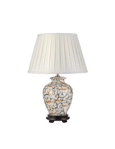 Elstead SOLING Table Lamp E27 1x60W Cream/Orange DL-SOLING-TL
