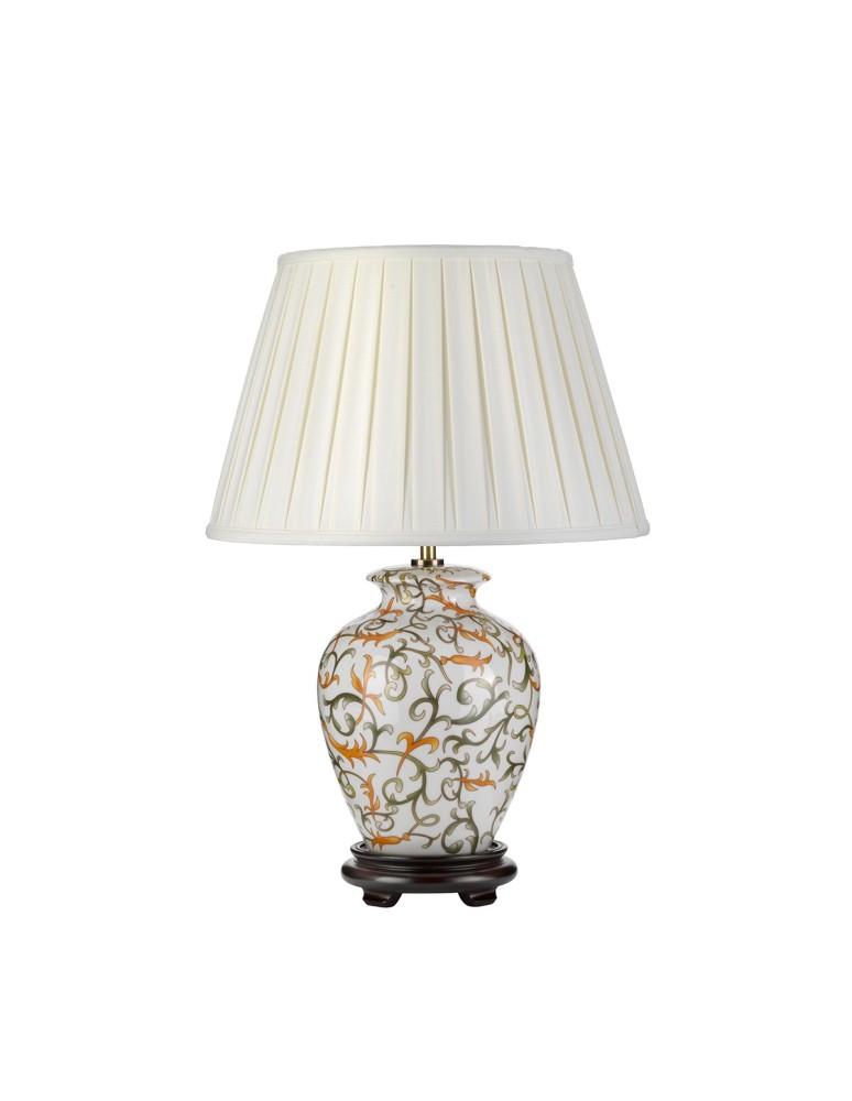 Classic table lamps - Elstead SOLING Table Lamp E27 1x60W Cream/Orange DL-SOLING-TL - product kolory-swiatla.pl 1