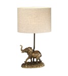 Table lamps with lampshade - Elstead SABI Table Lamp E27 1x40W Brown DL-SABI-TL - product 1