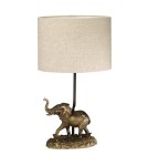 Table lamps with lampshade - Elstead SABI Table Lamp E27 1x40W Brown DL-SABI-TL - product 2