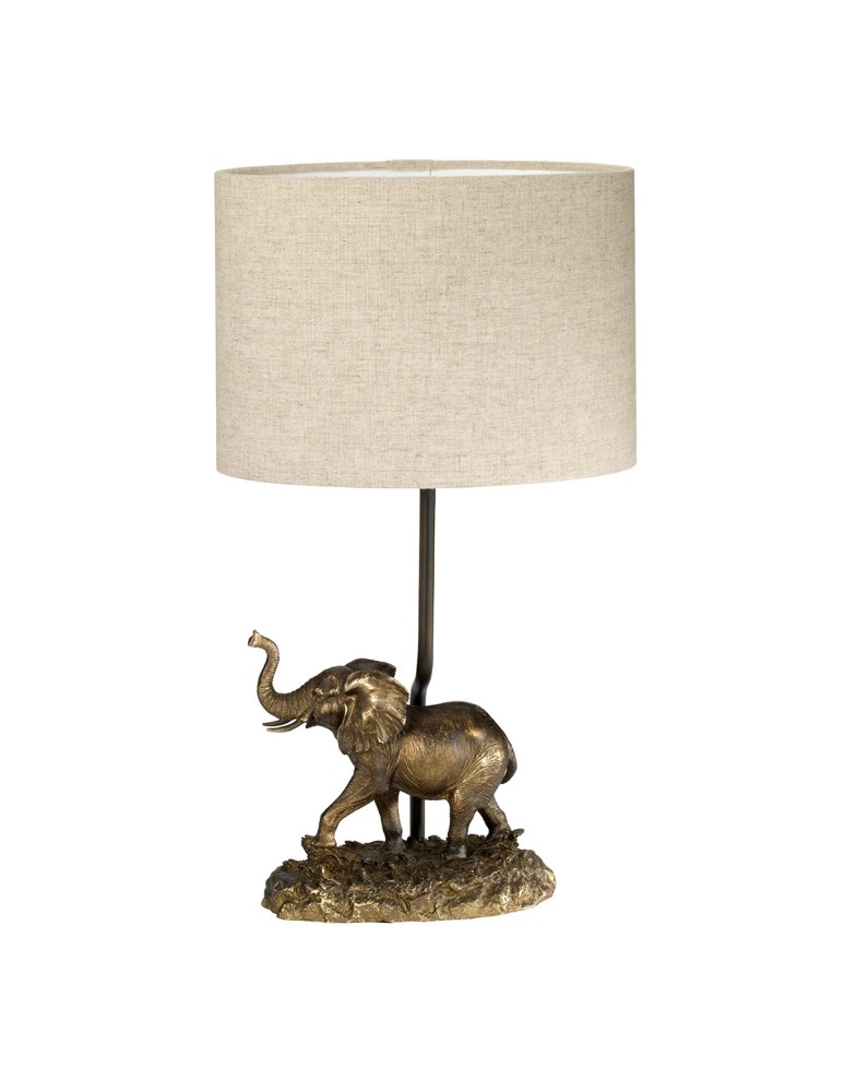 Table lamps with lampshade - Elstead SABI Table Lamp E27 1x40W Brown DL-SABI-TL - product kolory-swiatla.pl 2