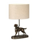 Table lamps with lampshade - Elstead RUFUS Table Lamp E27 1x40W Brown DL-RUFUS-TL - product 1