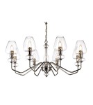 Modern chandeliers - Elstead ARMAND Chandelier E14 8x40W Steel DL-ARMAND8-PN - product 1