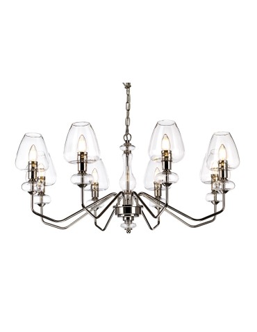 Elstead ARMAND Chandelier E14 8x40W Steel DL-ARMAND8-PN