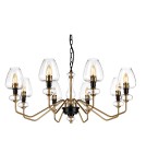 Modern chandeliers - Elstead ARMAND Chandelier E14 8x40W Brass/Black DL-ARMAND8-AB - product 2