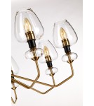 Modern chandeliers - Elstead ARMAND Chandelier E14 8x40W Brass/Black DL-ARMAND8-AB - product 3