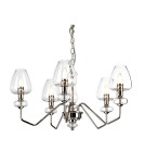 Modern chandeliers - Elstead ARMAND Chandelier E14 5x40W Steel DL-ARMAND5-PN - product 1