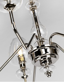 Elstead ARMAND Chandelier E14 5x40W Steel DL-ARMAND5-PN - product 2