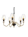 Elstead ARMAND Chandelier E14 5x40W Brass/Black DL-ARMAND5-AB