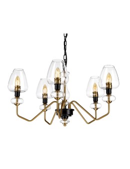 Elstead ARMAND Chandelier E14 5x40W Brass/Black DL-ARMAND5-AB - product 2