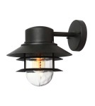 Outdoor wall lamps - Elstead COPENHAGEN Wall lamp E27 1x60W IP44 Black COPENHAGEN-BK - product 1
