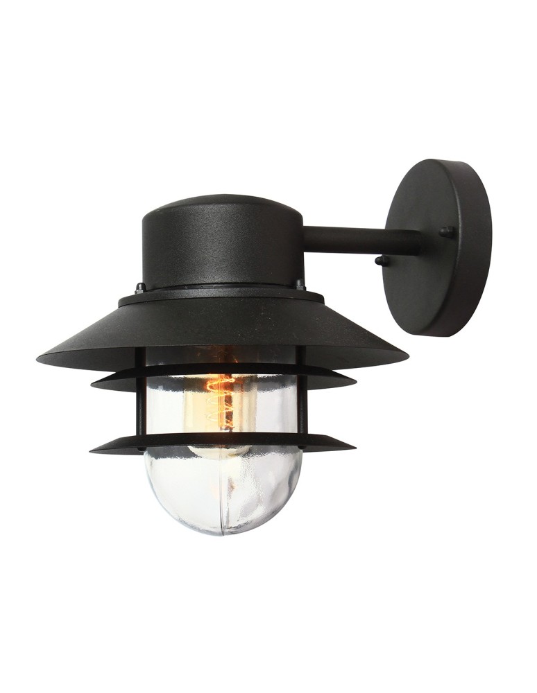 Outdoor wall lamps - Elstead COPENHAGEN Wall lamp E27 1x60W IP44 Black COPENHAGEN-BK - product kolory-swiatla.pl 1