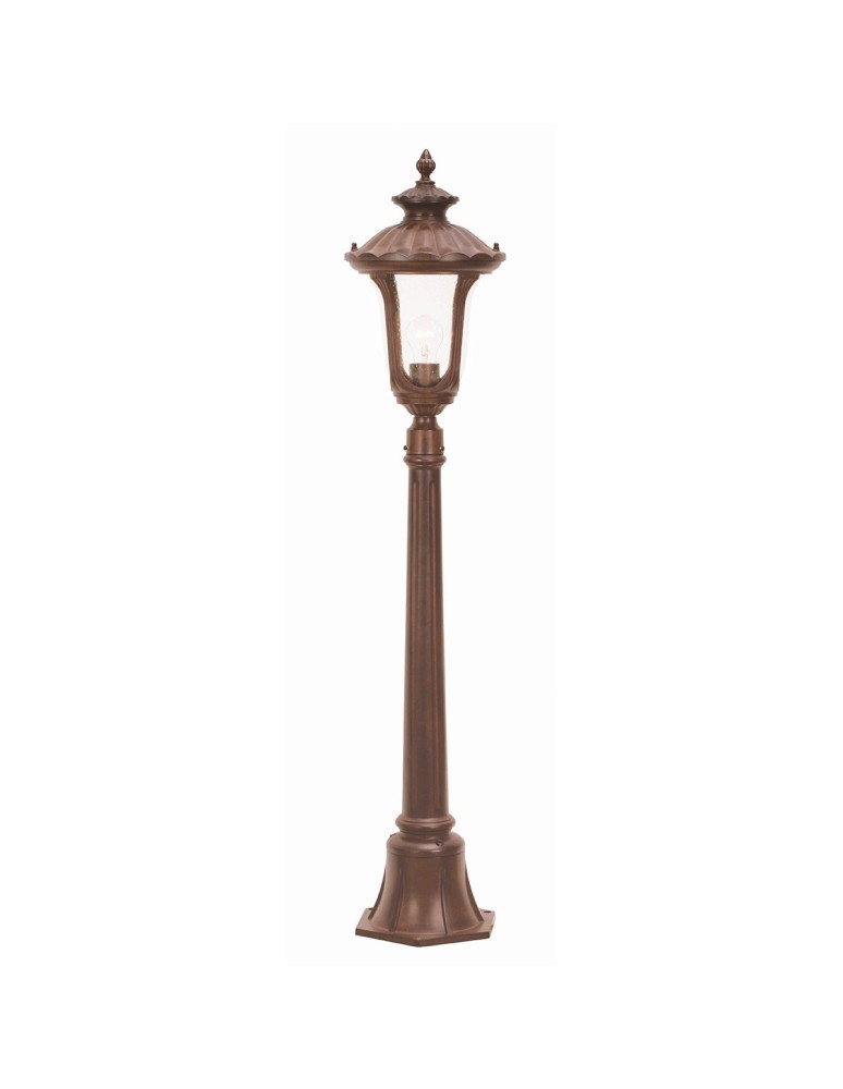 Standing garden lamps - Elstead CHICAGO Outdoor Standing E27 1x100W IP44 Brown CC4-S - product kolory-swiatla.pl 1