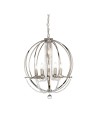 Elstead CASSIE Chandelier E14+E27 6x60W+1x60W Nickel CASSIE7.
