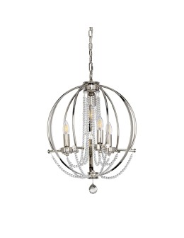 Elstead CASSIE Żyrandol E14+E27 3x60W+1x60W Nikiel CASSIE4 - produkt 2