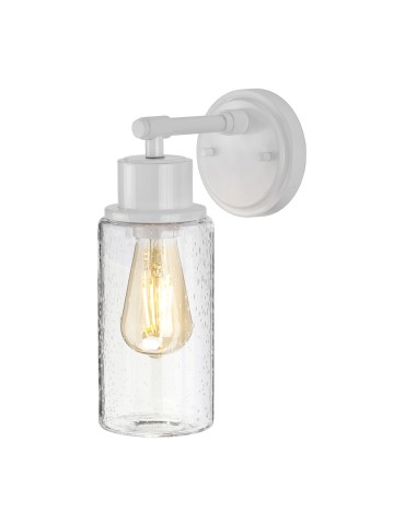 Elstead MORVAH Wall lamp E27 1x60W IP44 White BATH-MORVAH1-W