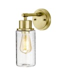 Bathroom wall lamps - Elstead MORVAH Wall lamp E27 1x60W IP44 Brass BATH-MORVAH1-BB - product 1