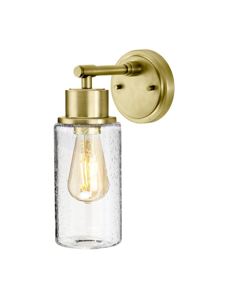 Bathroom wall lamps - Elstead MORVAH Wall lamp E27 1x60W IP44 Brass BATH-MORVAH1-BB - product kolory-swiatla.pl 1