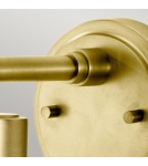 Bathroom wall lamps - Elstead MORVAH Wall lamp E27 1x60W IP44 Brass BATH-MORVAH1-BB - product 2