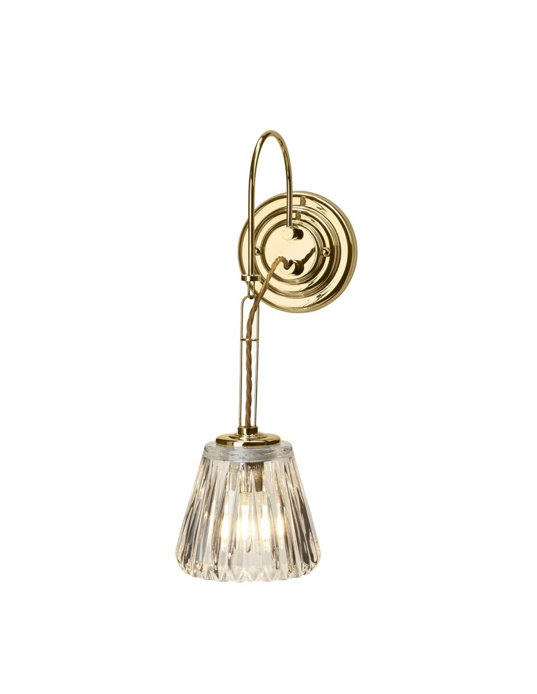 Bathroom wall lamps - Elstead DEMELZA Wall lamp G9 1x3W IP44 Brass BATH-DEMELZA-PB - product kolory-swiatla.pl 1