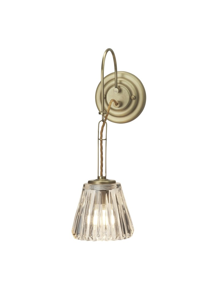 Bathroom wall lamps - Elstead DEMELZA Wall lamp G9 1x3W IP44 Brass BATH-DEMELZA-BB - product kolory-swiatla.pl 1