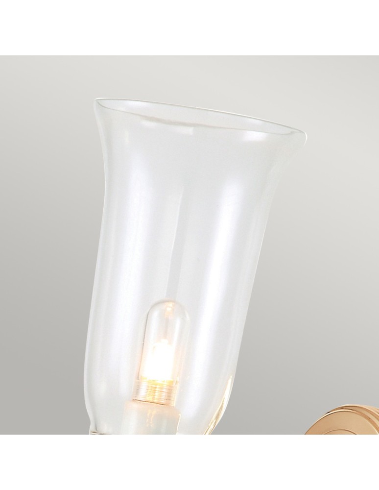 Bathroom wall lamps - Elstead CARROLL Wall lamp G9 1x3.5W IP44 Pink Gold BATH-CARROLL2-RG - product kolory-swiatla.pl 4
