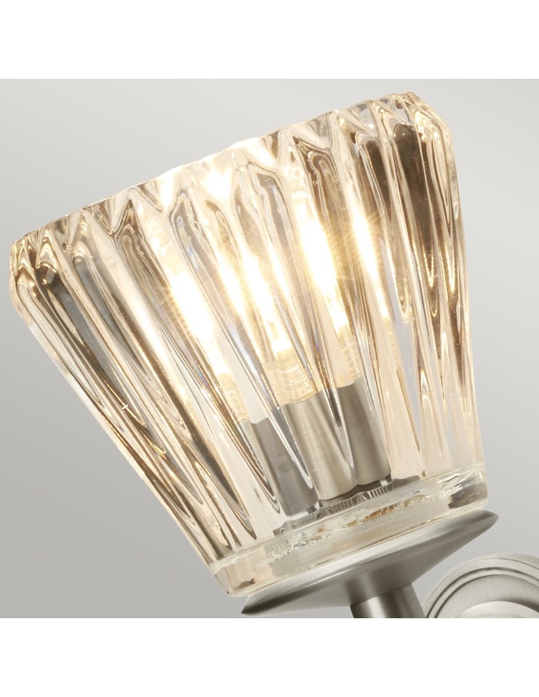 Bathroom wall lamps - Elstead AGATHA Wall lamp G9+ LED1x3W+1x1W IP44 Nickel BATH-AGATHA-BN - product kolory-swiatla.pl 2