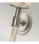 Bathroom wall lamps - Elstead AGATHA Wall lamp G9+ LED1x3W+1x1W IP44 Nickel BATH-AGATHA-BN - product 3