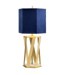 Table lamps with lampshade - Elstead APOLLO Table Lamp E27 1x60W Brass APOLLO-TL. - product 1