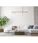 Pendant lamps - Italux Belmonte 4xG9 Pendant Black Brass PND-9152-4-OPAL - product 2