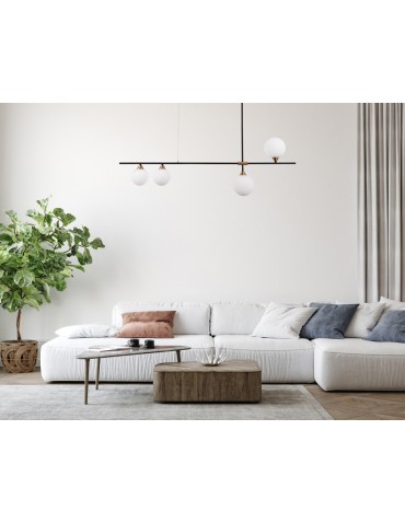 Italux Belmonte 4xG9 Wisząca Czarny mosiężny PND-9152-4-OPAL - produkt 2