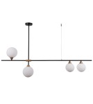 Pendant lamps - Italux Belmonte 4xG9 Pendant Black Brass PND-9152-4-OPAL - product 1