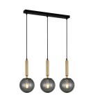 Triple pendant lamps - Italux Ravena LED 3xE27 Pendant Smoky Brass PND-2324-3L BRO+SG - product 1